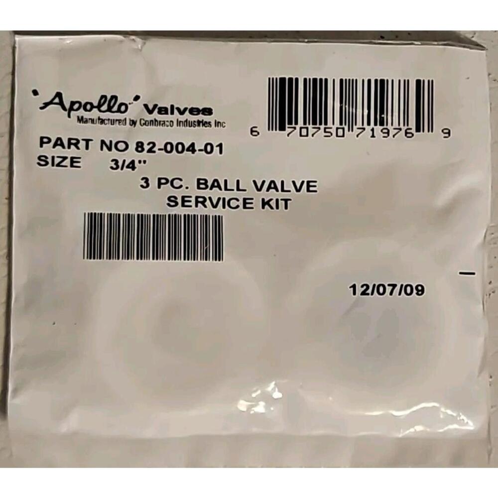 Apollo Valve 82-004-01 3/4" 3 Piece Ball Valve Service Kit **FREE SHIPPING**